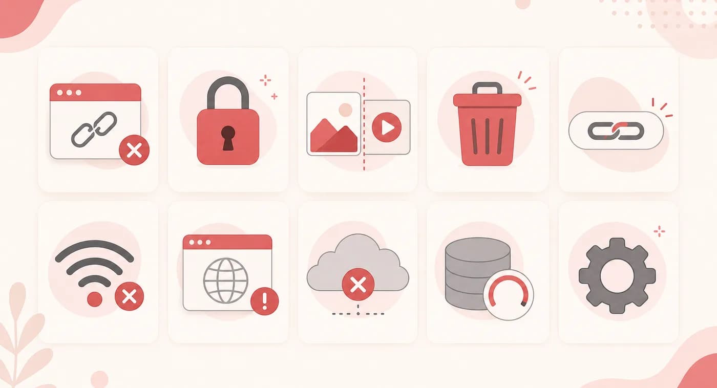 Why Pinterest Video Downloader Is Not Working Reasons a Pinterest video downloader is not working including wrong link, private pin, deleted pin and server outage